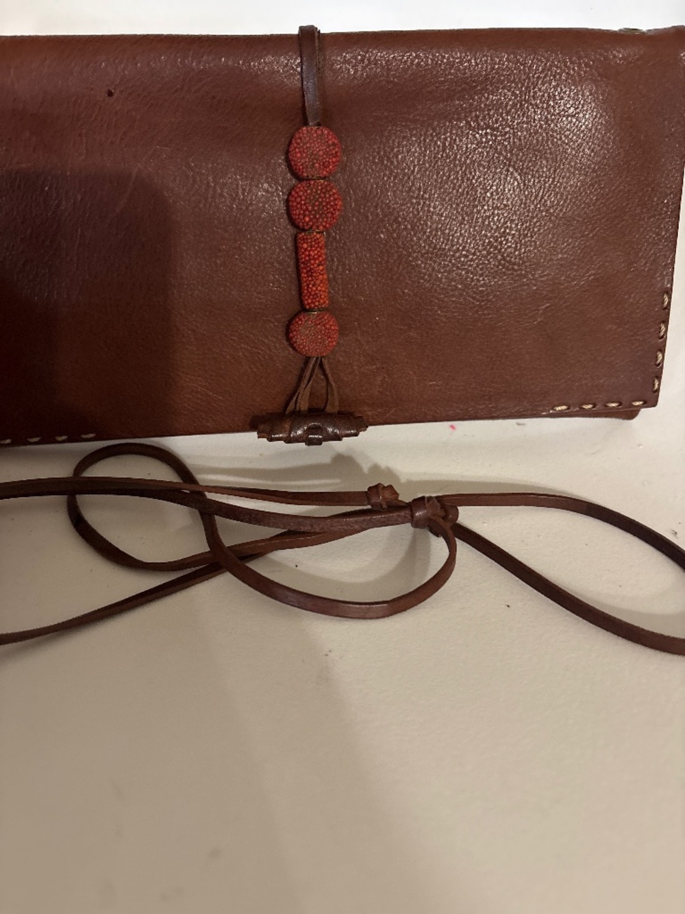Celine vintage envelope clutch with shoukder strap